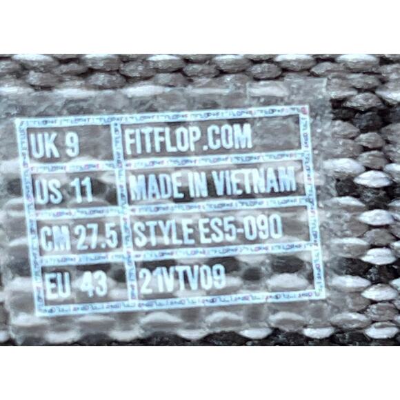 FitFlop Women 11 Black Fabric Strappy Waterproof Summer Vacation Sandal ES5-090A - Picture 3 of 11